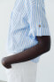 Linen blend short sleeve shirt