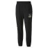 Фото #1 товара Puma Brand Love Drawstring Sweatpants Mens Black Casual Athletic Bottoms 5361170