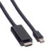 Фото #6 товара VALUE Mini DisplayPort Cable - Mini DP-UHDTV - M/M - 2 m - 2 m - Mini DisplayPort - Male - Male - Straight - Straight