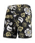 ფოტო #1 პროდუქტის Men's Black Colorado Buffaloes Floral Volley Swim Trunks