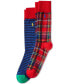 ფოტო #1 პროდუქტის Men's 2-Pk. Stripes & Plaid Slack Socks