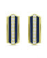 Cubic Zirconia Huggie Hoop Earrings, Sterling Silver or 18K Gold over Silver