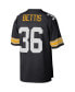Фото #2 товара Men's Jerome Bettis Black Pittsburgh Steelers Big and Tall 1996 Retired Player Replica Jersey