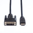 Фото #1 товара VALUE 11995516 - 1.5 m - DVI-D - HDMI Type A (Standard) - Male - Male - Gold