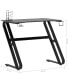 Gaming Desk with ZZ Shape Legs Black 35.4" x 23.6" x 29.5"