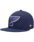 Фото #2 товара Головной убор мужской Fanatics Шапка с логотипом St. Louis Blues в цвете Navy (Fitted Hat)