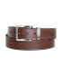 Фото #1 товара Men's Leather Jean Belt with Signature Engraved Keeper