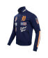 Men's Navy Detroit Tigers Fast Lane Full-Zip Track Jacket Синий, 2XL - фото #2