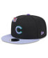 Men's Black/Purple Chicago Cubs Grape Big League Chew Flavor Pack 9FIFTY Snapback Hat