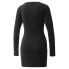 Фото #7 товара Puma Iconic T7 Fitted Long Sleeve T-Shirt Dress Womens Black Casual 533302-01