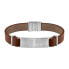 Фото #1 товара Brown leather bracelet for men Urbanite 1580046
