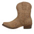 Roper Riley Shorty Embroidery Snip Toe Cowboy Womens Brown Casual Boots 09-021-