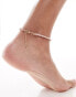 Фото #3 товара ASOS DESIGN anklet with twisted bead design in pink design