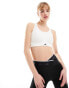 adidas Training TLRD impact high-support sports bra in white