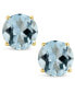 ფოტო #3 პროდუქტის Aquamarine (2-1/2 ct. t.w.) Stud Earrings in 14K Yellow Gold