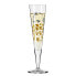 Champagnerglas Goldnacht Leoparden