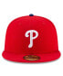 Men's Red Philadelphia Phillies National Baseball Hall of Fame 59FIFTY Fitted Hat Красный, 8 - фото #2