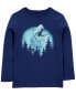 Фото #5 товара Kid Dinosaur Cotton Blend Long-Sleeve Tee - Blue L