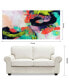 Colorful Frameless Free Floating Tempered Art Glass Abstract Wall Art by EAD Art Coop, 36" x 72" x 0.2"