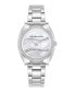 ფოტო #1 პროდუქტის Women's Dress Silver-Tone Stainless Steel Bracelet Watch 33.8mm