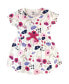 ფოტო #3 პროდუქტის Toddler Girls Organic Cotton Short-Sleeve Dresses 2pk, Pink Botanical