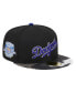 Фото #1 товара Men's Black Los Angeles Dodgers Metallic Camo 59FIFTY Fitted Hat