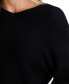 Women's Rib-Knit Bubble Sleeve Long Sleeve Sweater