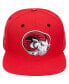 ფოტო #3 პროდუქტის Men's Red Winston Salem Rams Evergreen Mascot Snapback Hat