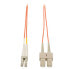 Фото #2 товара Tripp N516-02M Duplex Multimode 50/125 Fiber Patch Cable (LC/SC) - 2M (6 ft.) - 2 m - LC - SC