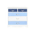 Фото #4 товара Тумба с ящиками DKD Home Decor Белый Небесный синий Тёмно Синий Веревка Деревянный MDF 80 x 40 x 80 cm