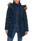 Фото #1 товара Women's Faux-Fur-Trim Hooded Puffer Coat, Created for Macy's