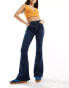 Hollister high rise vintage flare jean in dark blue