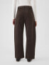 High Rise Corduroy Tapered Ankle Trousers