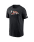 Фото #3 товара Men's Black Cincinnati Bengals Rewind Logo Essential T-Shirt