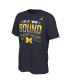 ფოტო #3 პროდუქტის Men's Navy Michigan Wolverines College Football Playoff 2024 National Championship Game T-shirt