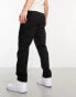 Bershka straight vintage jeans in black