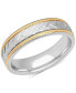 Фото #1 товара Кольцо Macy's Chevron Two-Tone Wedding Band