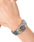 ფოტო #2 პროდუქტის EFFY® Multistone Woven Bracelet in Sterling Silver and 18k Gold (4-7/8 ct. t.w.)