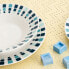 Фото #4 товара Плоская тарелка Quid Simetric Синий Керамика 23 cm (12 штук)
