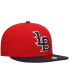 Men's Red Louisville Bats Authentic Collection Team Home 59FIFTY Fitted Hat