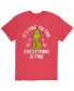 Men's Dr. Seuss The Grinch It's Fine T-shirt Красный, Средний - фото #1