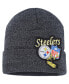 Фото #1 товара Шапка вязаная с отворотом Mitchell&Ness Pittsburgh Steelers черная XL Logo