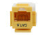 Фото #2 товара BYTECC RJ45TL-Y Cat. 6 Tool Less Keystone Jack - Yellow