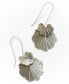 ფოტო #1 პროდუქტის Silver-Tone and Gold-Tone Ishya Leaf Earrings