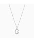 Фото #1 товара Textured Initial Letter Necklace