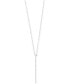 ფოტო #1 პროდუქტის Pavé Rose by EFFY® Diamond Vertical Bar Pendant Necklace (1/8 ct. t.w.) in 14k Rose, Yellow, and White Gold