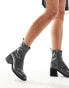 schuh Briony block heeled ankle boots in grey