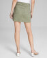 Фото #2 товара Women's Raw-Edge-Hem Mini Twill Skirt, Created for Macy's