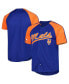 ფოტო #2 პროდუქტის Men's Royal New York Mets Button-Down Raglan Fashion Jersey