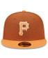 ფოტო #4 პროდუქტის Men's Brown/Orange Pittsburgh Pirates Spring Color Basic Two-Tone 59Fifty Fitted Hat